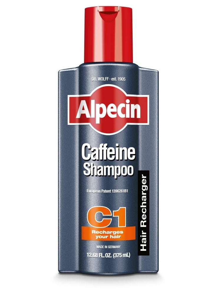 Alpecin C1 Caffeine Shampoo 12.68 fl oz, Promote Natural Hair Growth and Thickness, Energizes Hair and Scalp, Leaves Hair Feeling Stronger