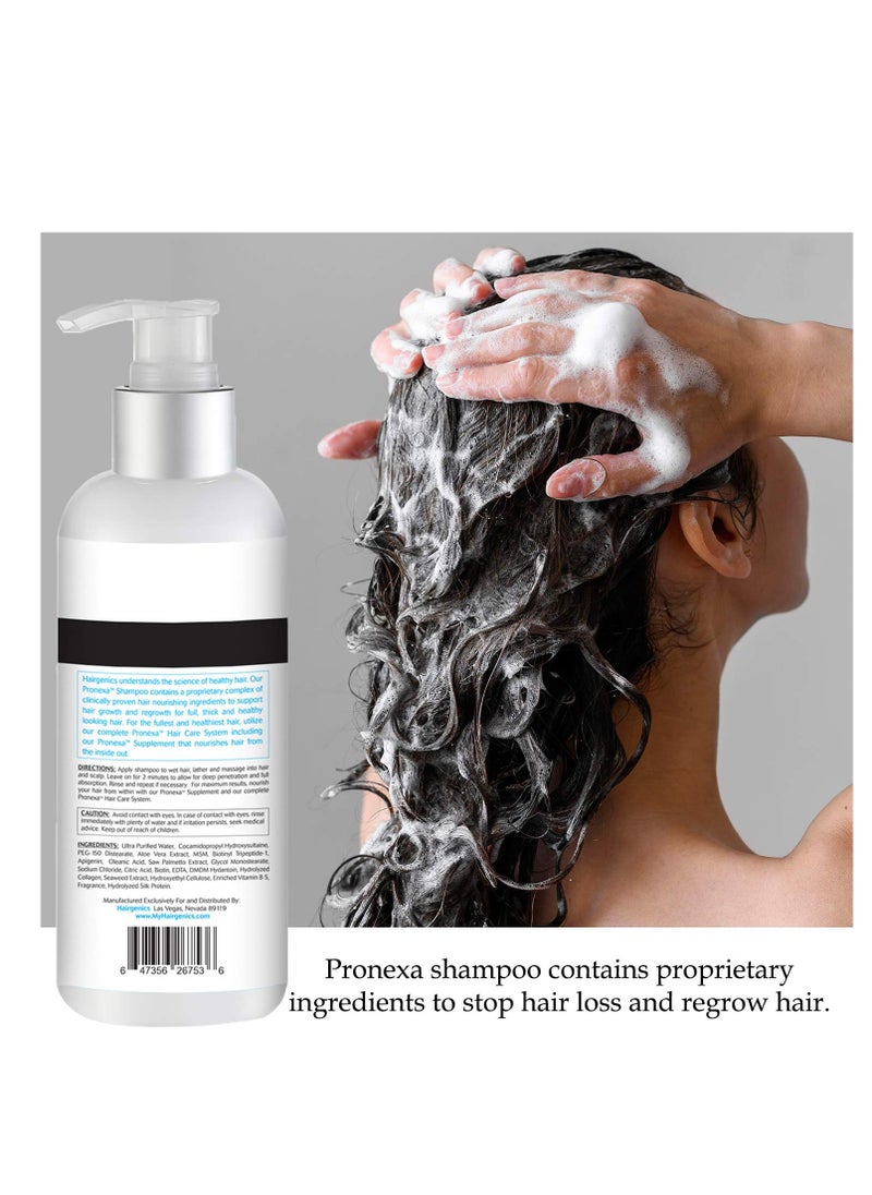 Hairgenics Pronexa Clinical Strength Hair growth & Regrowth Therapy Hair Loss Shampoo With Biotin, Collagen, and DHT Blockers for Thinning Hair, 8 fl.oz.