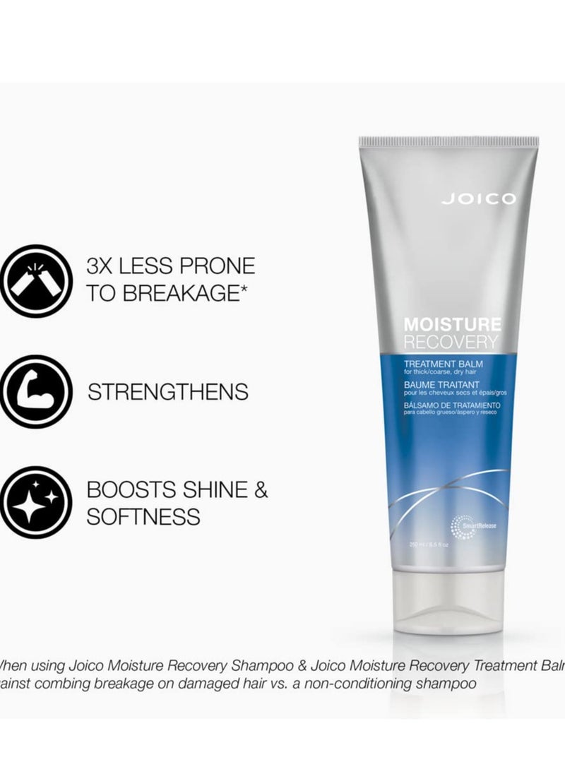 Joico Moisture Recovery Treatment Balm | For Thick, Coarse, Dry Hair | Replenish Moisture | Restore Smoothness & Elasticity | Strengthen Hair | Reduce Breakage & Frizz | With Jojoba Oil & Shea Butter