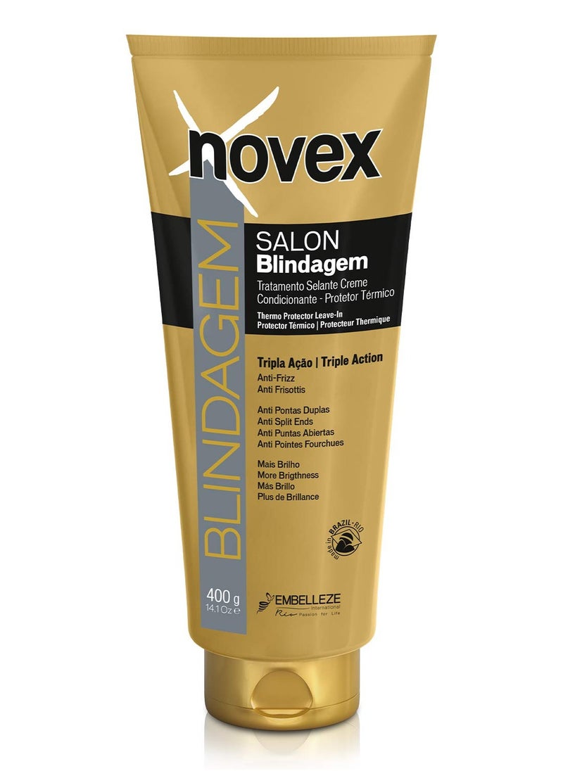 Novex Blindagem Thermal Protector Leave In 14 oz - Heat Protectant