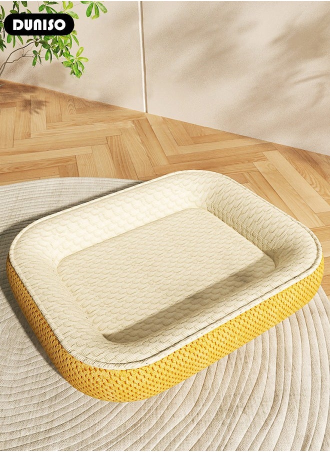 Pet Bed for Cats, Small, Medium Dogs With Nonskid Bottom, Washable All-season Pet Sofa Bed for Indoor, Outdoor, Outside Sleep Sleeping Puppy, Kitten, Pet