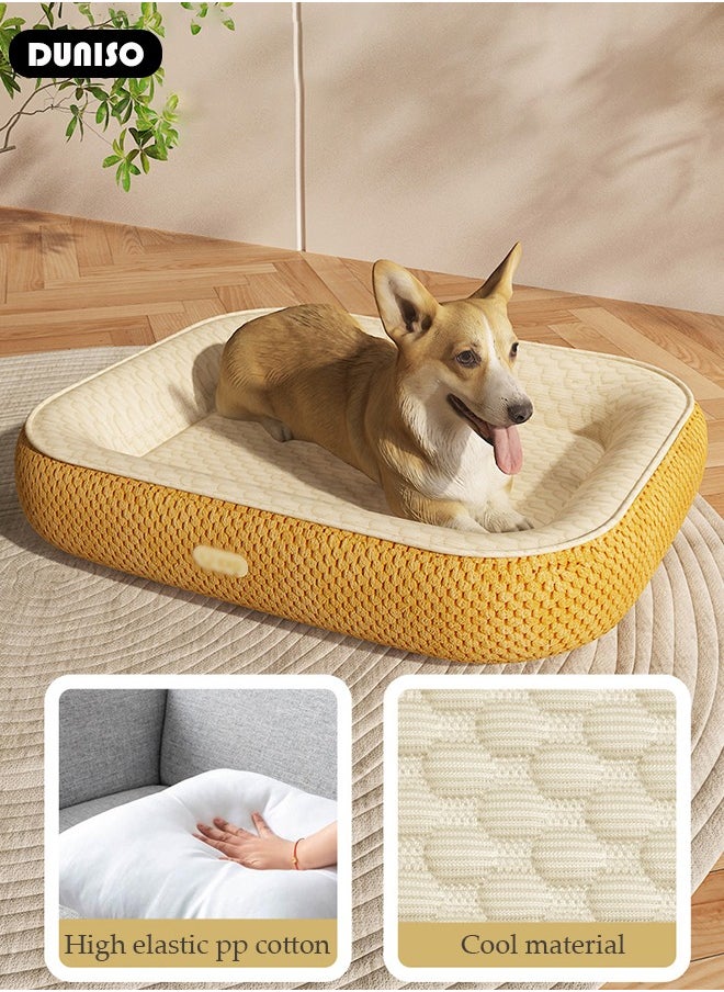 Pet Bed for Cats, Small, Medium Dogs With Nonskid Bottom, Washable All-season Pet Sofa Bed for Indoor, Outdoor, Outside Sleep Sleeping Puppy, Kitten, Pet