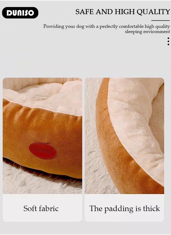 Pet Bed Orthopedic Sofa Ultra Comfortable, Soft Plush Orthopedic Cat Bed, Washable Pet Bed for Small, Medium Dogs & CATS