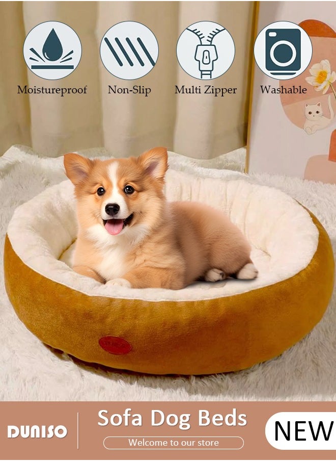 Pet Bed Orthopedic Sofa Ultra Comfortable, Soft Plush Orthopedic Cat Bed, Washable Pet Bed for Small, Medium Dogs & CATS