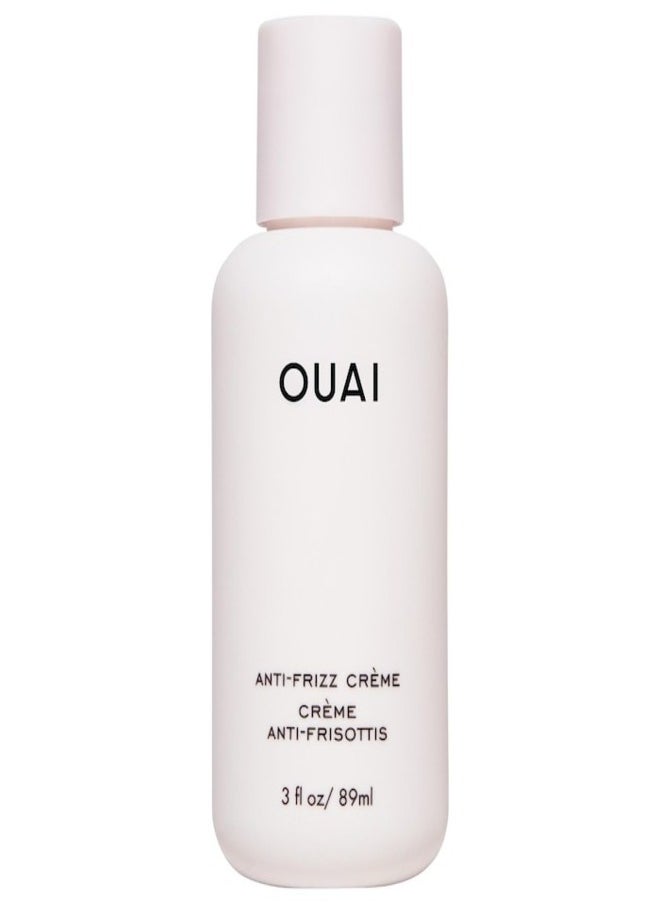 OUAI Anti-Frizz Hair Crème - Travel Size 89ml | Smoothing & Frizz Control Cream