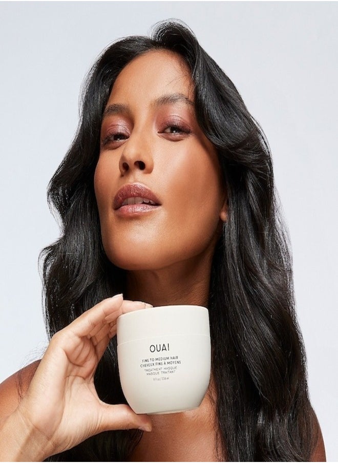 OUAI Fine to Medium Hair Treatment Masque 236ml - Nourishing Hair Mask for Softness & Shine