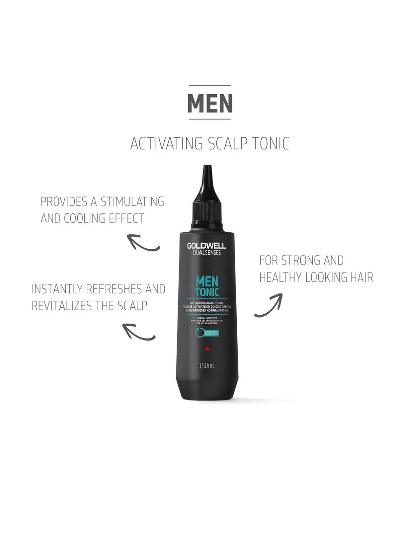 Goldwell Dualsenses Men Tonic Activating Scalp Tonic to Instantly Refresh & Revitalize, 150mL