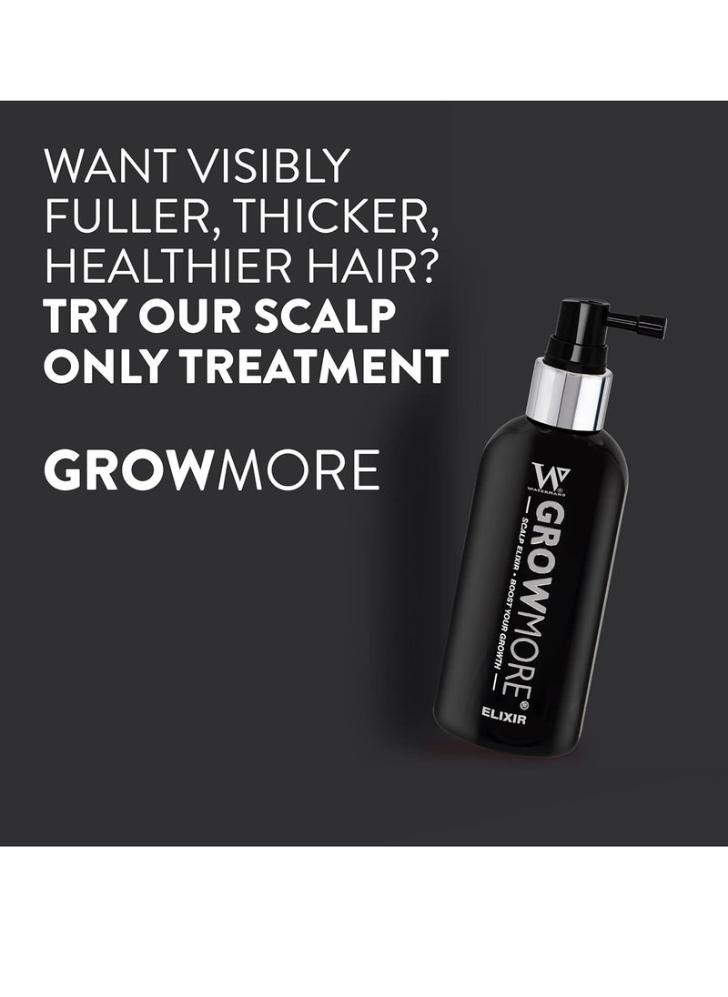 Watermans Grow More, Hair Growth Serum, Visibly Thicker and Stronger Hair, Vegan, Scalp Treatment, DHT Blocker, Rosemary Oil, Biotin, None Medical - Improves scalp density 3.4 Fl Oz