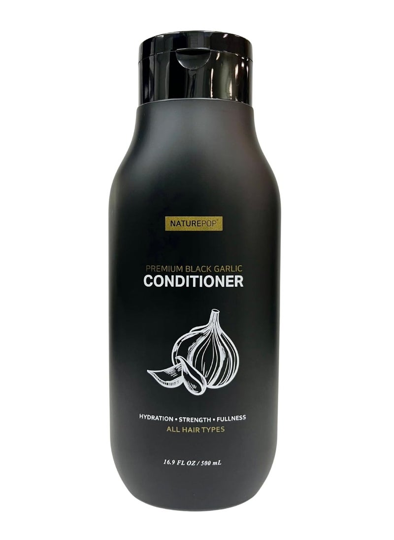 Black Garlic Hair Loss Conditioner by Naturepop - Prevents Hair loss, Stimulates growth and Relieves itchy scalp 16.9 fl oz/ 500 mL Made in Korea