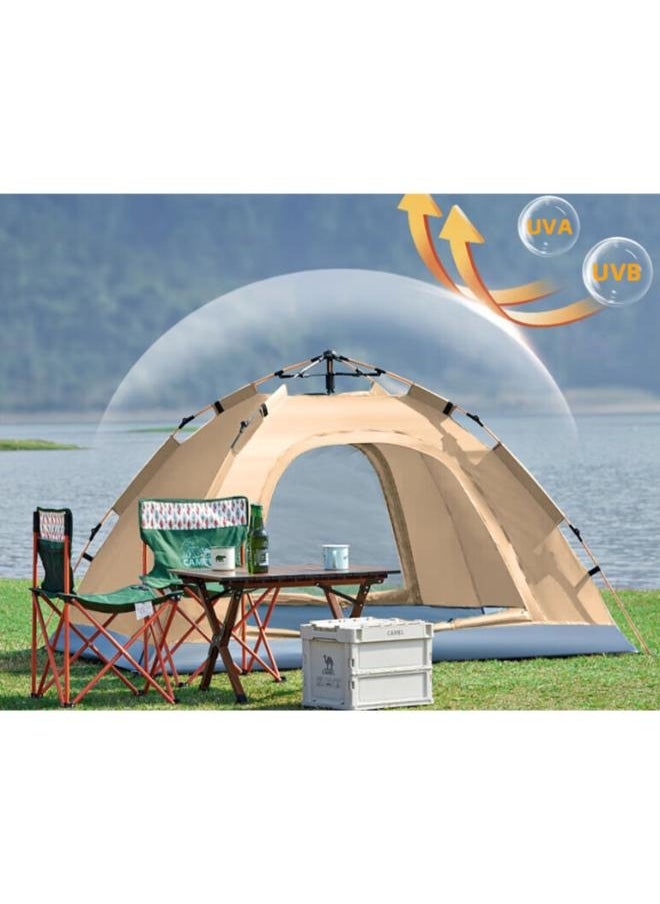 Foldable Outdoor Waterproof Ultralight Travel Portable 1-2 Person Outdoor Dome Camping Tent Travel Pop-up Automatic Tent Size: 2*1.5*1.35m