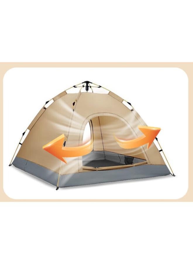 Foldable Outdoor Waterproof Ultralight Travel Portable 1-2 Person Outdoor Dome Camping Tent Travel Pop-up Automatic Tent Size: 2*1.5*1.35m