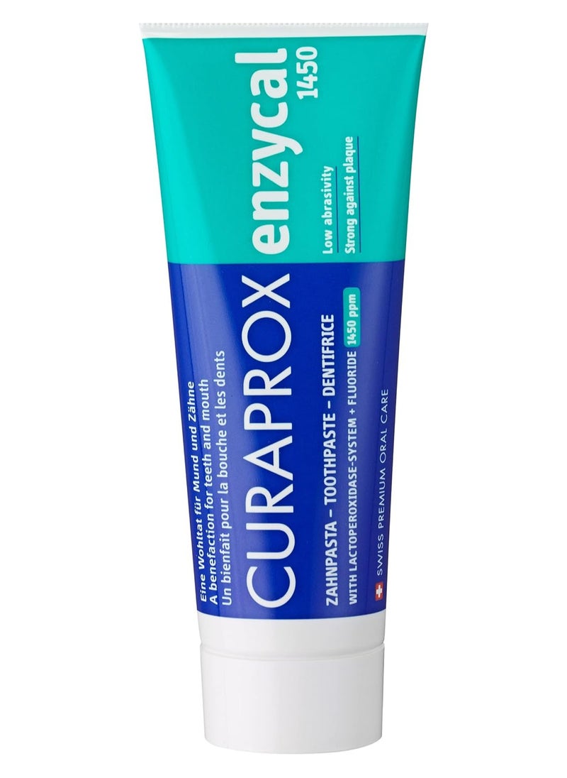 Curaprox Enzycal Fluoride Free Toothpaste Enzycal 1450 75ml