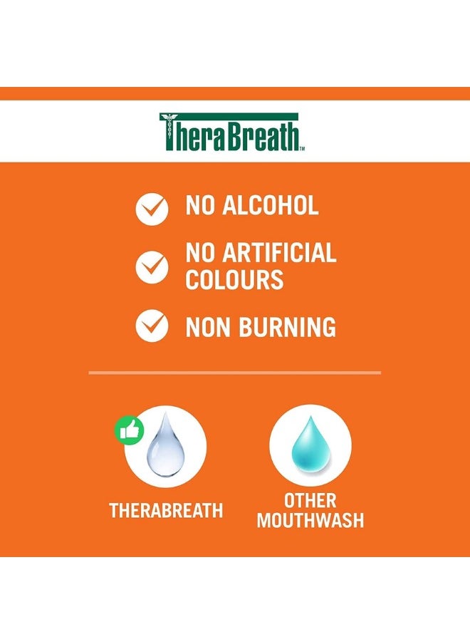 TheraBreath Fresh Breath Haleine fraiche oral rinse Icy Mint / Menthe  Glacce