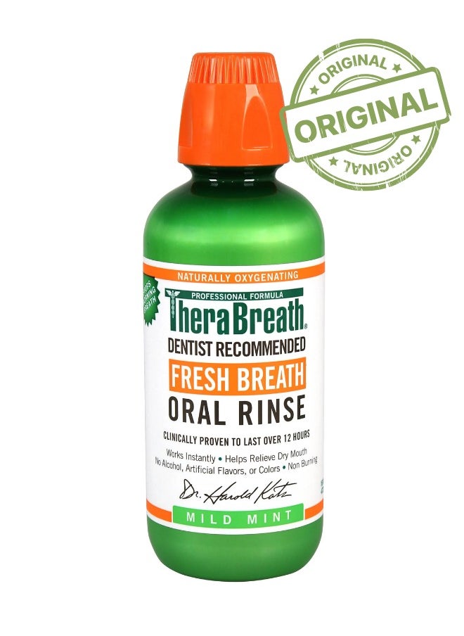 Therabreath Fresh Breath Oral Rinse Mild mint