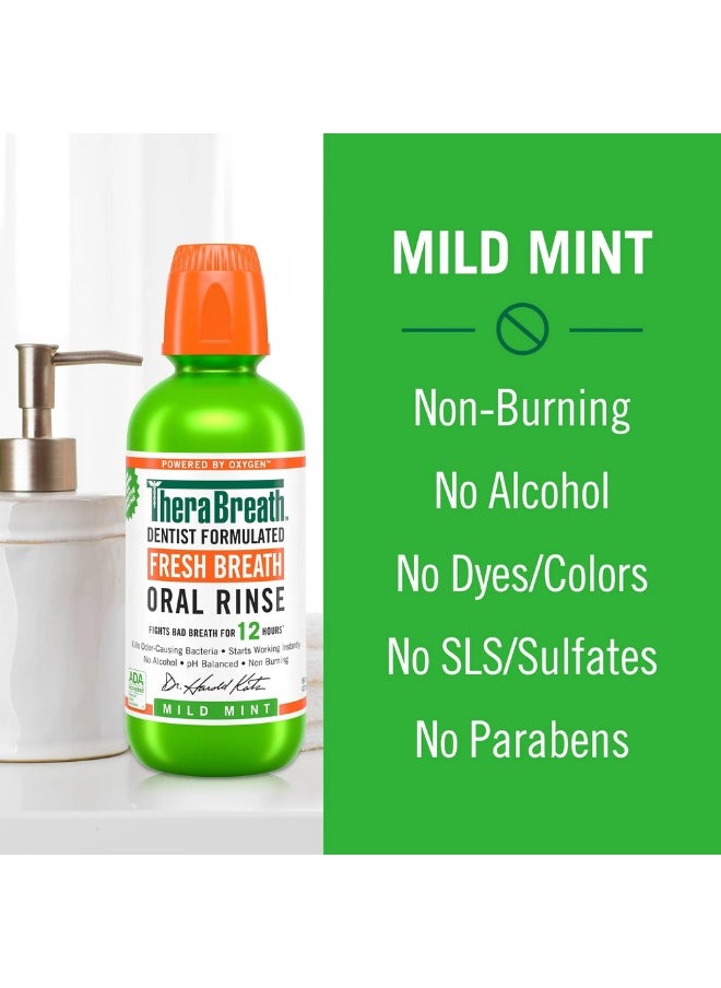 Therabreath Fresh Breath Oral Rinse Mild mint