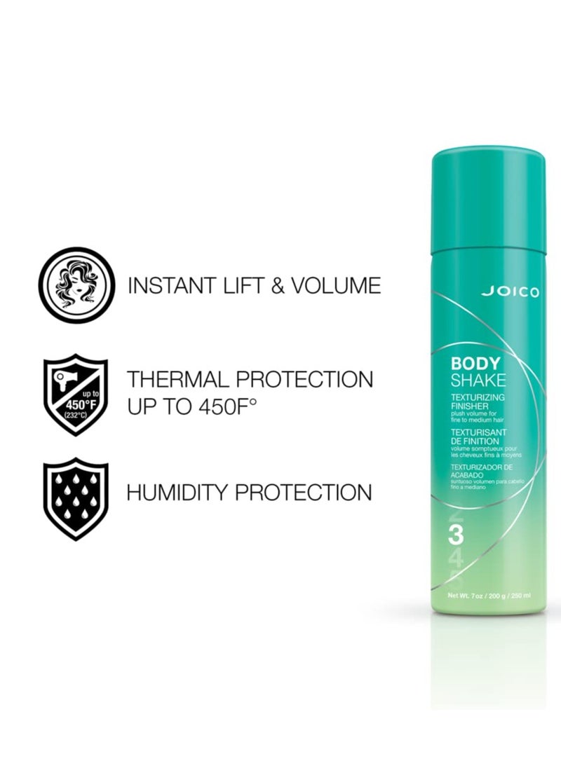 Joico Body Shake Texturizing Finisher | For Fine to Medium Hair | Long-Lasting Volume & Fullness | Thermal Heat & Humidity Protection | Control Frizz | Pollution & UV Protection | Paraben Free