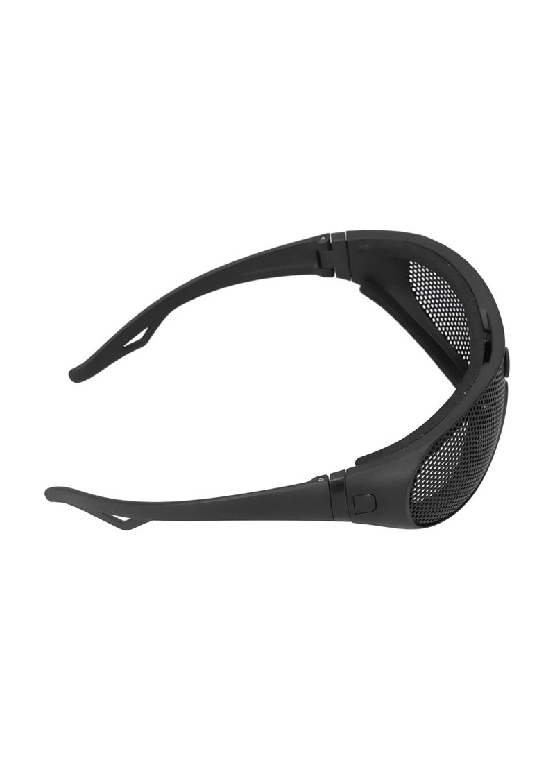 Safety Goggles, Impact Resistant Windproof Iron Mesh Pattern UV400 for Military Fans CS Outdoor Game