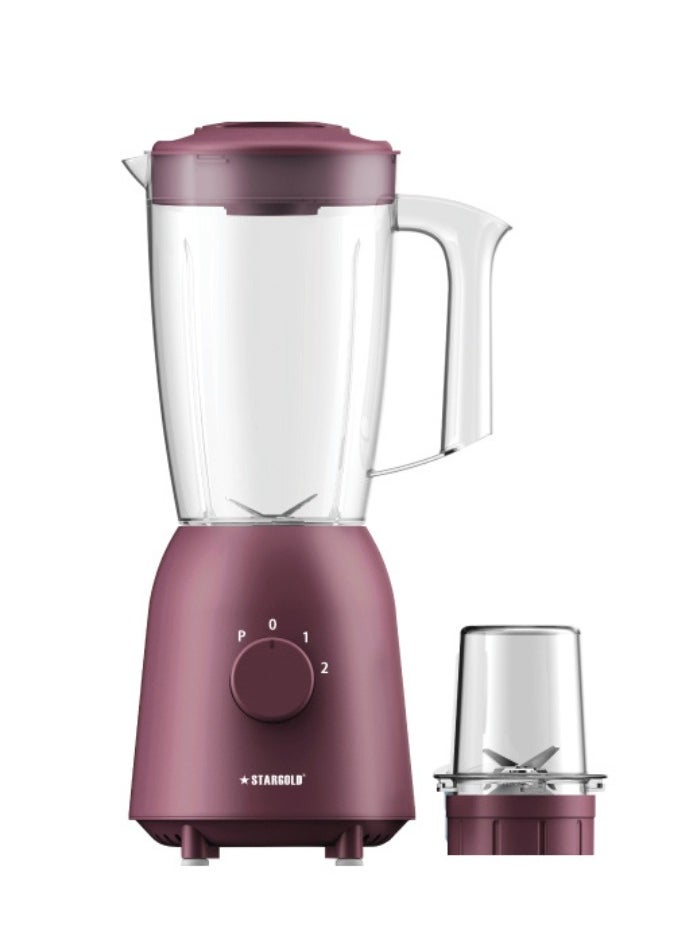 2-in-1 Blender 1.5L Capacity 650W, Pulse Function Multi-Purpose Blender for Smoothies, Soups, Sauces