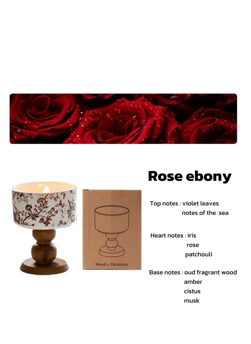 High-end scented candles, suitable for bathrooms, living rooms, bedrooms and other scenes, rose ebony fragrance, high-end light luxury