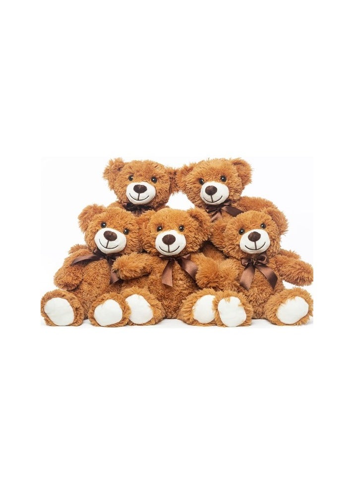 Toy Bears Collective 5 Package Teddy Bear Filled Animals Plush Toys Children's Girls Ark Sizes:Standard Color / Character:Toy plush