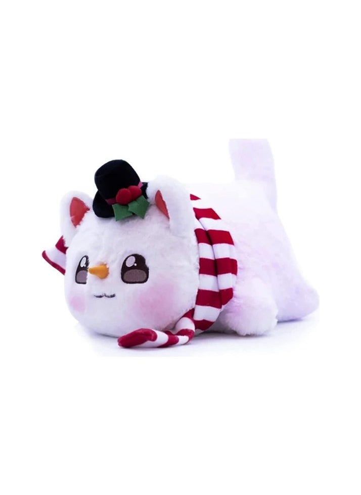 Snowman Cat Filled Animal Plush, Cat Food Plush Cat Mee Miy, Cute Anim Colour:Black Color / Character:Toy plush