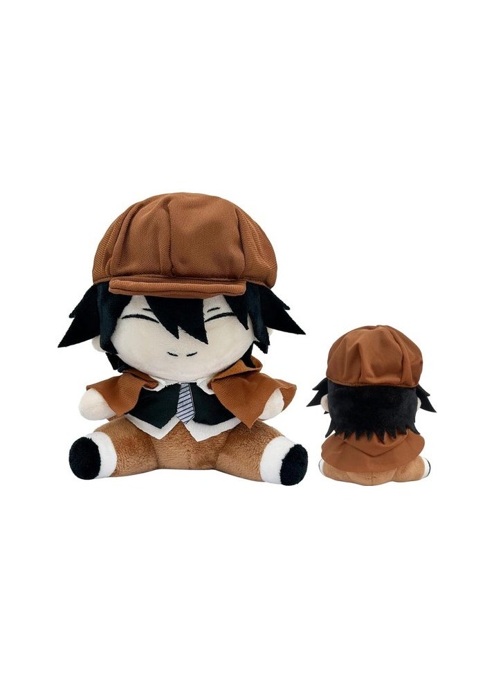 Ranpo Edogawa Plush Toys Stuffed Animal Plush Cartoon Sitting BSD Plush 7.8 Inç Color / Character:Colourful Color / Character:Toy plush