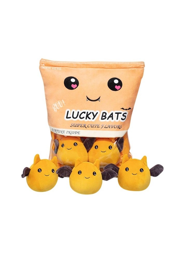 Lucky Bat Plush - 5 Soft Toy Bag, Cute Animal for Children Color / Character:Colourful