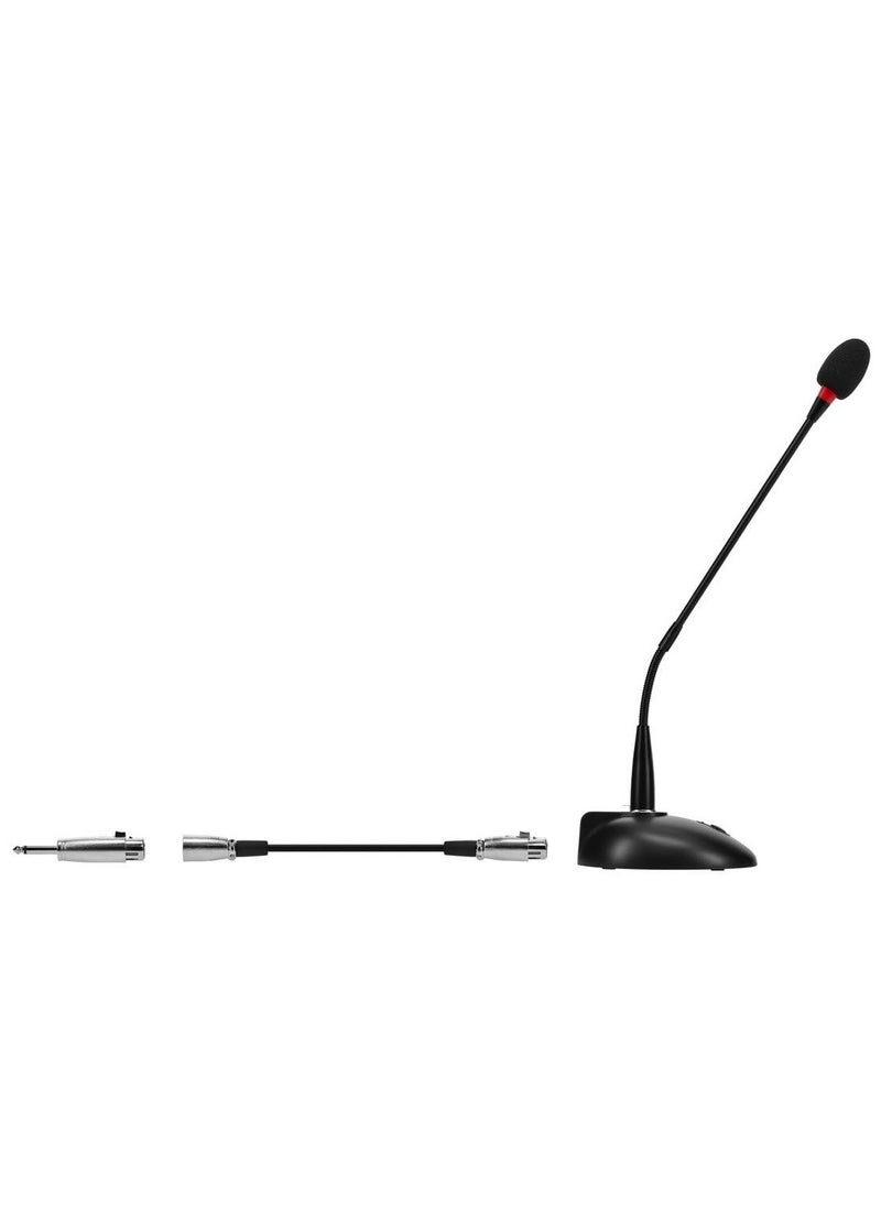 Commercial Audio Desktop Paging Microphone with On/Off Button (No Logo),Black