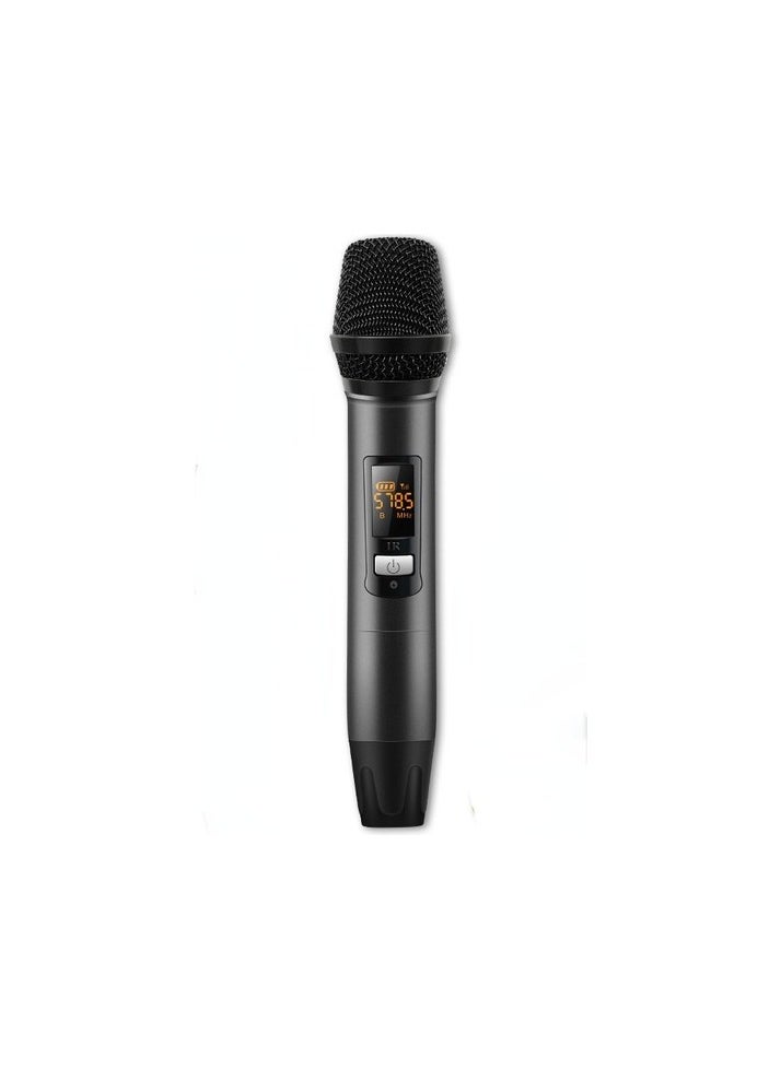 Universal Wireless Microphone Hand Microphone Singing at Home Colour:Gray