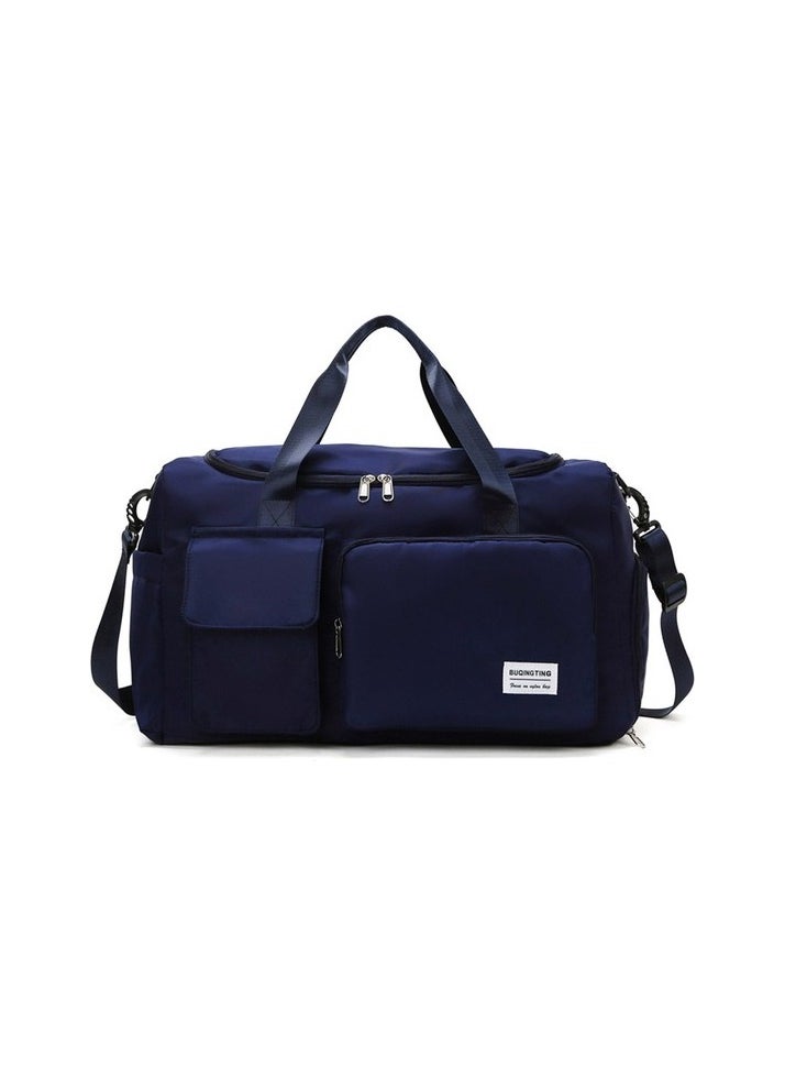 Travel Bag Luggage Bag Open Waterproof Nylon Messenger bag Colour:Navy blue