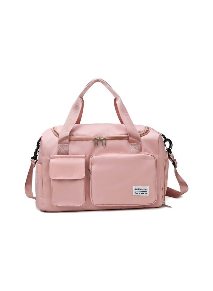 Travel Bag Luggage Bag Open Waterproof Nylon Messenger bag Colour:Pink