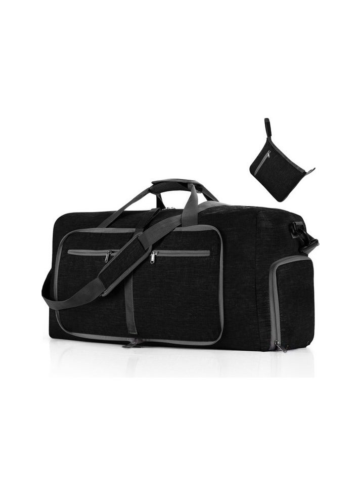 Folding Pashabal Travel Bag Sport Bag Cationic Large Capacity Sports Sport Bag Thick Colour:Black