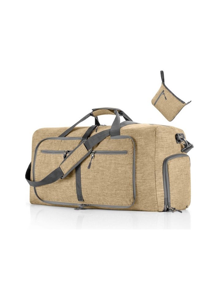 Folding Pashabal Travel Bag Sport Bag Cationic Large Capacity Sports Sport Bag Thick Colour:Beige