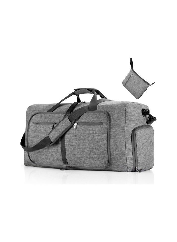 Folding Pashabal Travel Bag Sport Bag Cationic Large Capacity Sports Sport Bag Thick Colour:Ash