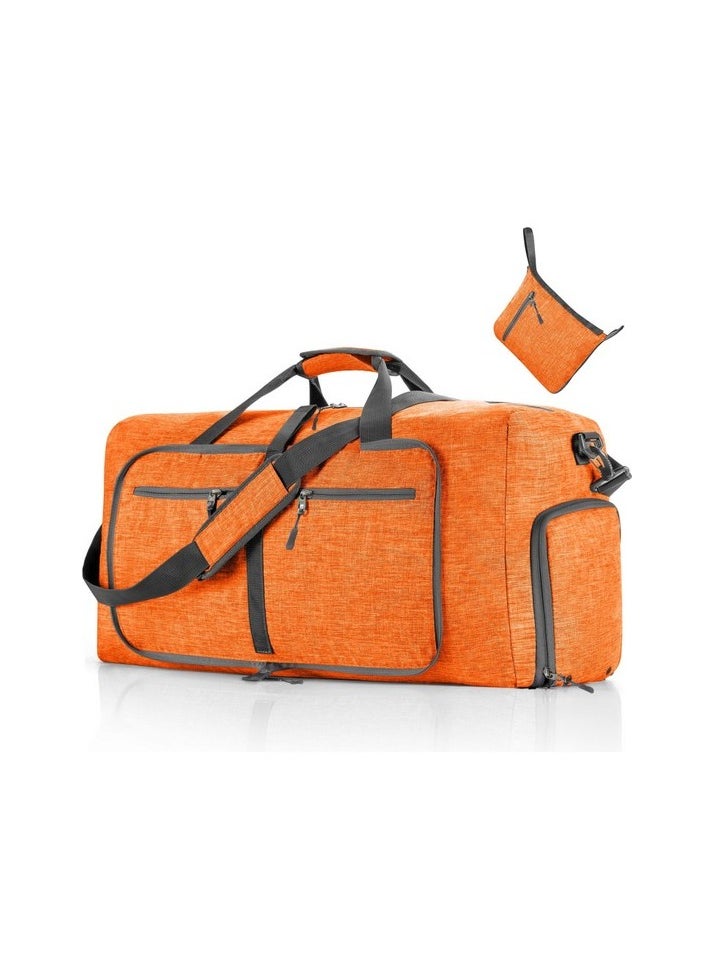 Folding Pashabal Travel Bag Sport Bag Cationic Large Capacity Sports Sport Bag Thick Colour:Orange