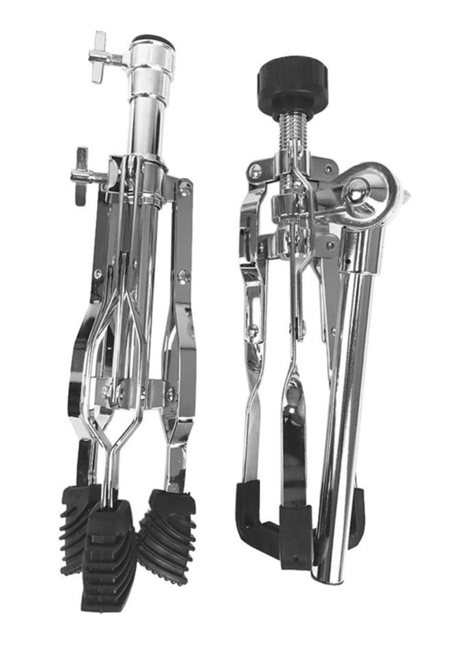 12-inch Galvanized Carbon Steel Drum Tripod Stand 19.7inch-29.5inch Height Adjustable for Dumb Drum Snare Drum Drum Set Supporting
