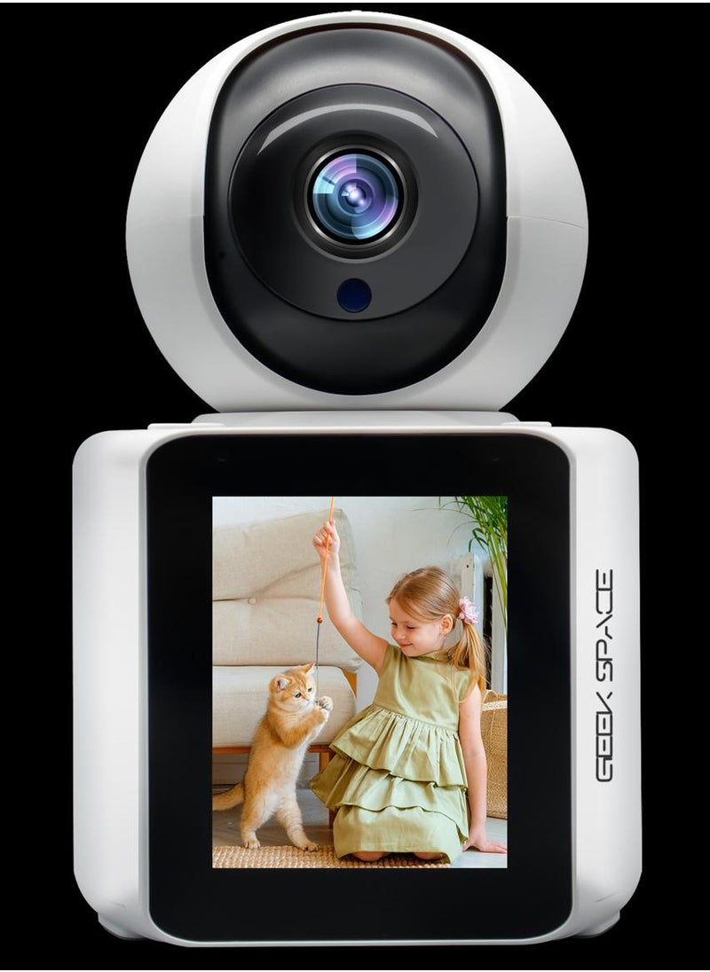 Home Security Indoor Security Camera 1080P Full HD Wifi Video Calling Camera HD Display And Two-Way Video Calling Human/Pet For Baby/Pet Camera/Home Security/CCTV Camera C30