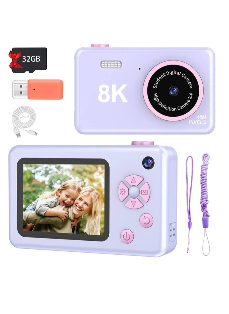 8K Portable Digital Children Camera HD Video Recoder