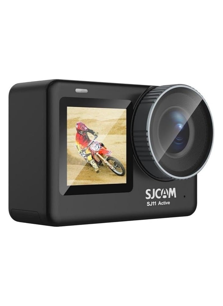 SJCAM SJ11 4K Action Camera, 98Ft Waterproof Underwater, Motorcycle Helmet Camera, OIS+EIS stabilization, Ultra FOV with Active HDR, 5G WiFi, Remote Control Sports Camera