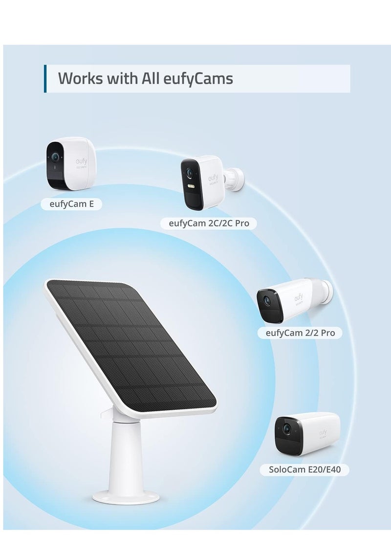 eufy Security, eufyCam 2C 2-Cam Kit & Certified eufyCam Solar Panel 2 Pack Bundle