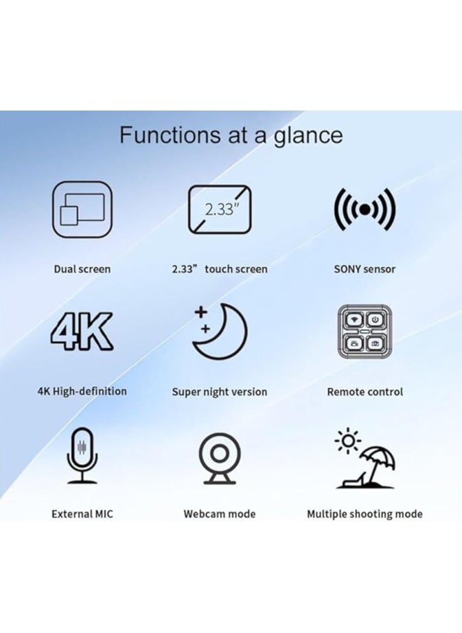 SJCAM SJ8 Dual Screen Action Camera 4K 30FPS 12MP Waterproof WiFi Night Vision 2.33 inch Touch Screen Sports Cameras