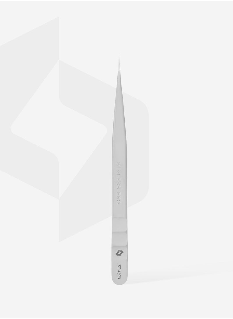 Professional eyelash tweezers - EXPERT 41 | TYPE 10 (straight)