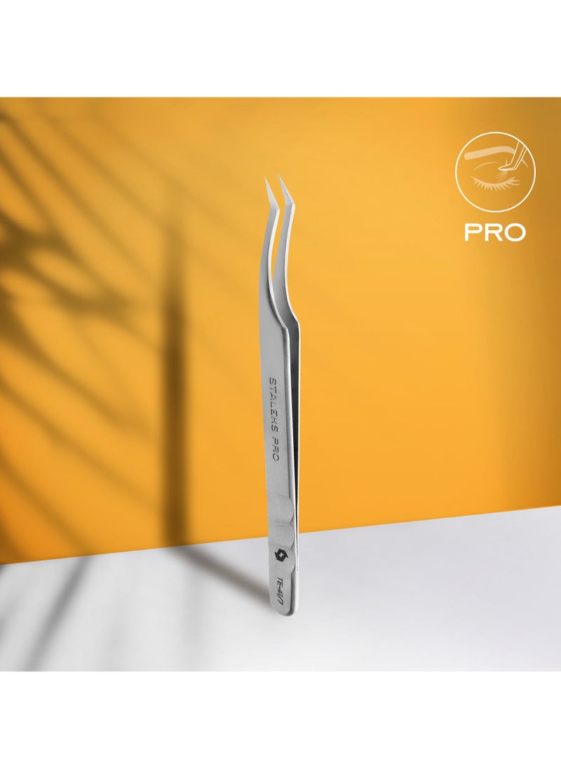 Professional eyelash tweezers - EXPERT 41 | TYPE 7 (L-shaped, 30′)