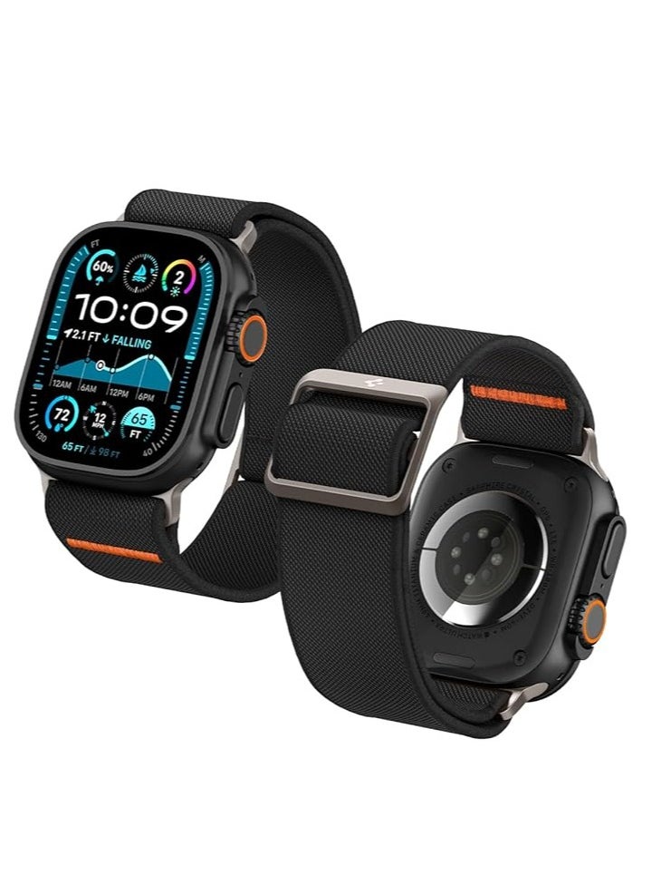 Lite Fit Ultra Band designed for Apple Watch Band for Apple Watch Ultra 2   Ultra (49mm  Series 9/8/7 (45mm  Series SE2/6/SE/5/4 (44mm) and Series 3/2/1 (42mm) Nylon Solo Loop