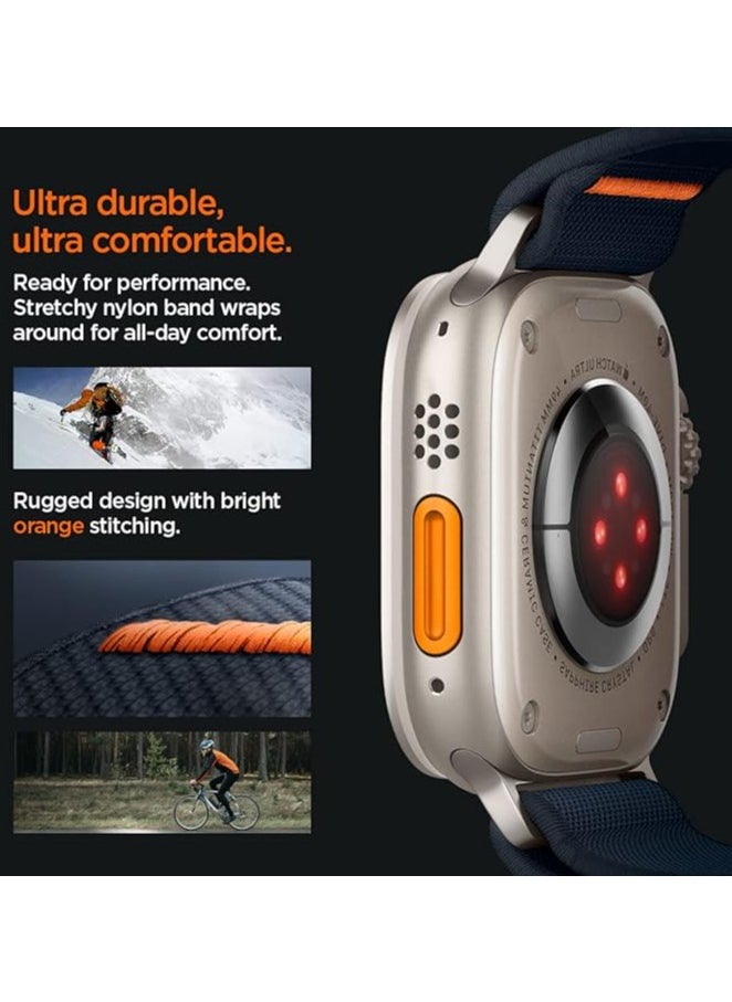 Lite Fit Ultra Band designed for Apple Watch Band for Apple Watch Ultra 2   Ultra (49mm  Series 9/8/7 (45mm  Series SE2/6/SE/5/4 (44mm) and Series 3/2/1 (42mm) Nylon Solo Loop