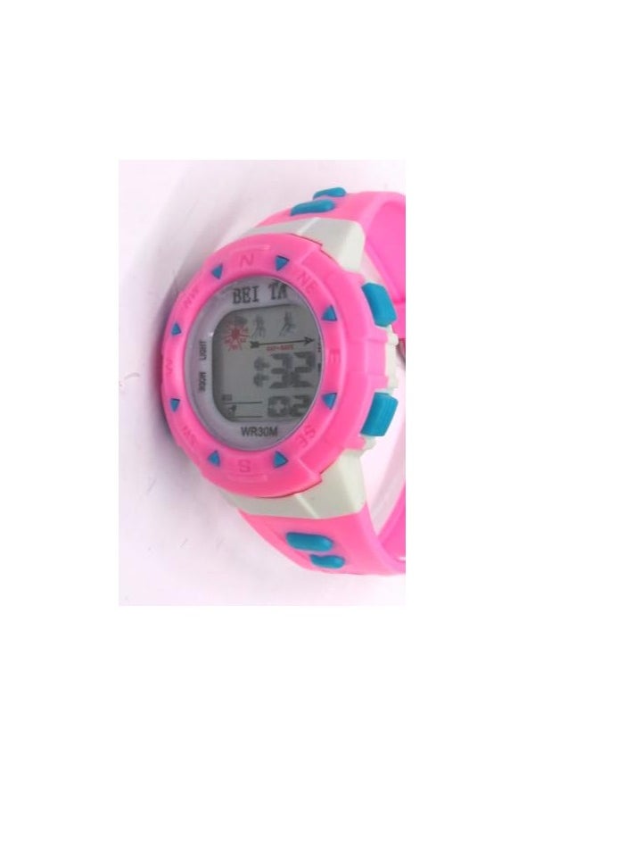 Colourful Digital Children Watches, Set of 10, Assorted Colours