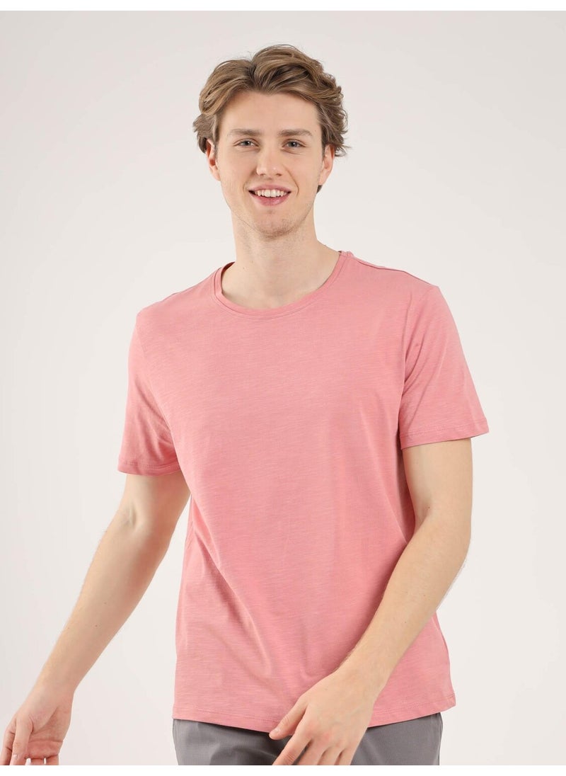 Rose Dried Men's Slim Fit Crew Neck Tshirt