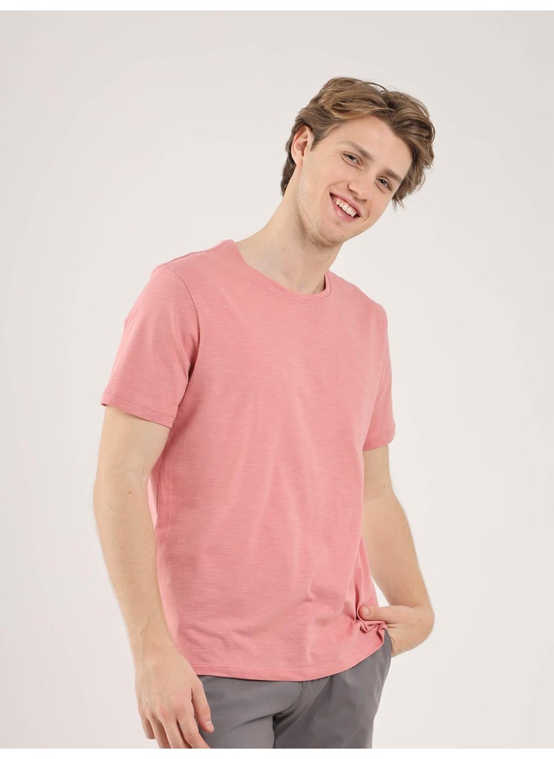 Rose Dried Men's Slim Fit Crew Neck Tshirt