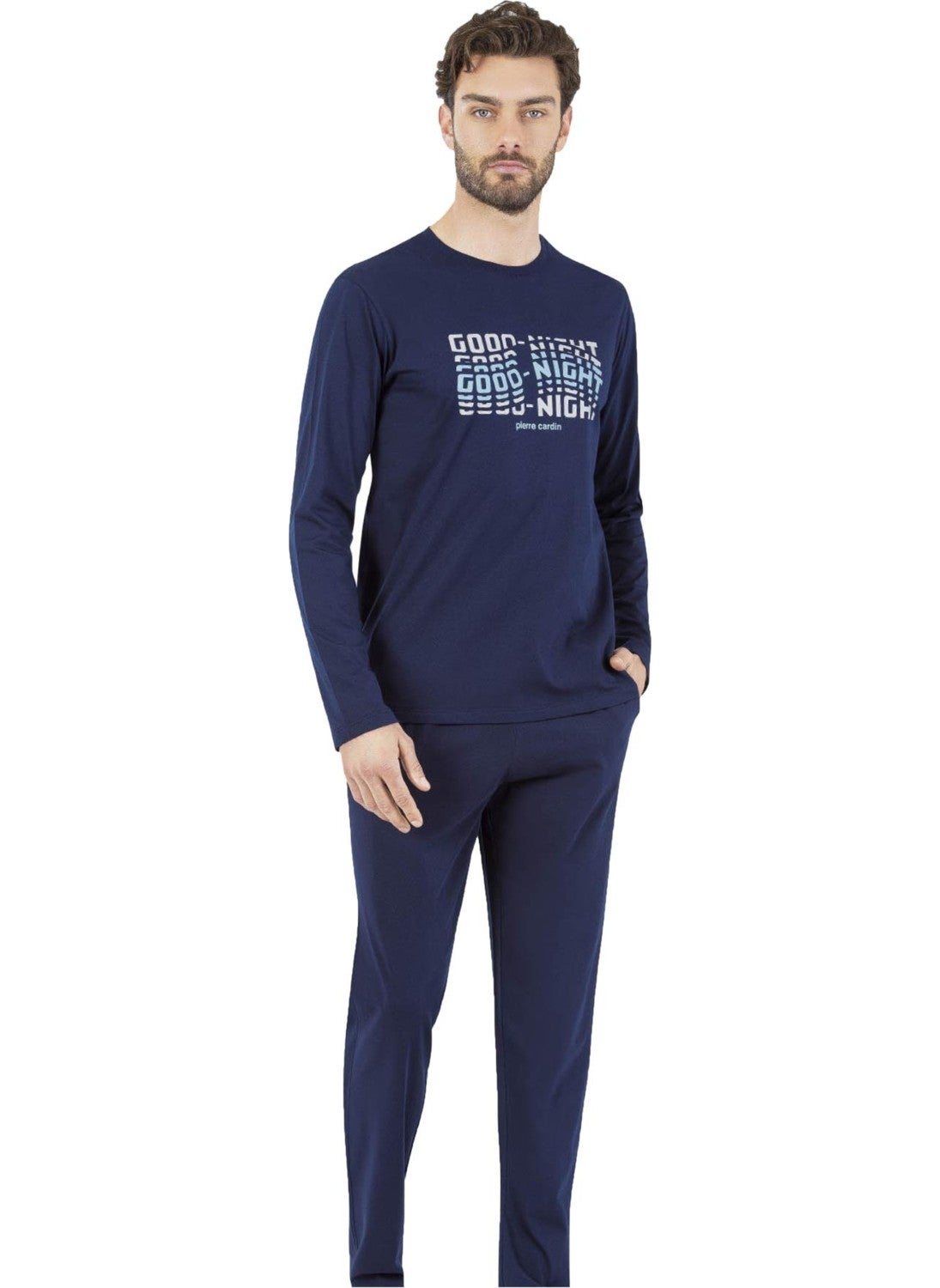 100% Cotton Men's Pajama Set, Seasonal Long Sleeve