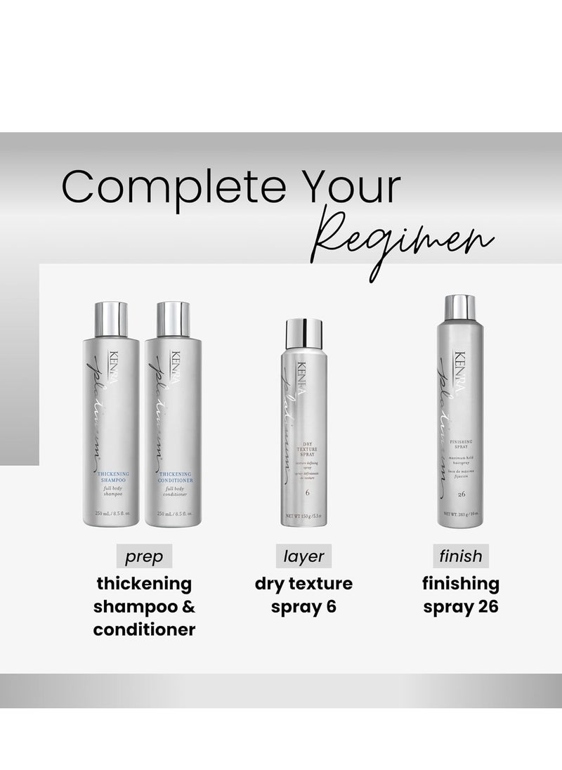 Kenra Platinum Dry Texture Spray 6 | Texture Defining Styler | Increases Texture & Fullness | Absorbs Oils & Impurities | Ultra-Lightweight, Non-Drying Formulation | All Hair Types